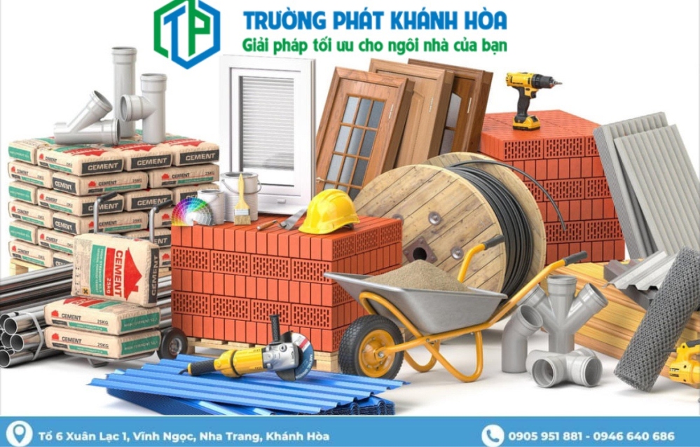 CÁC LOẠI VẬT LIỆU XÂY DỰNG CẦN THIẾT CHO CÔNG TRÌNH